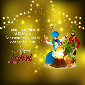 Happy Lohri hd images poster banner status and hd photos